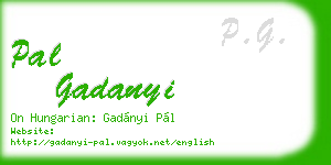 pal gadanyi business card