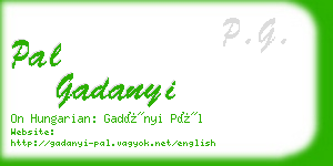 pal gadanyi business card